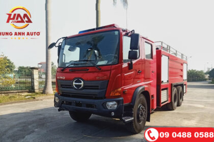 Xe ô tô chữa cháy cứu hỏa 9 Khối HINO FM8JN7A Cabin Kép