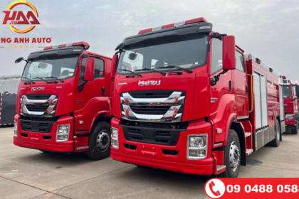 Xe ô tô chữa cháy ISUZU GIGA 4×2 5m3 Cabin Kép