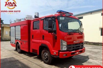 Xe ô tô chữa cháy cứu hỏa ISUZU 4 Khối Cabin Kép
